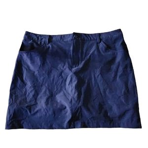 Eddie Bauer DriFit Travel Navy Skort Sz 16